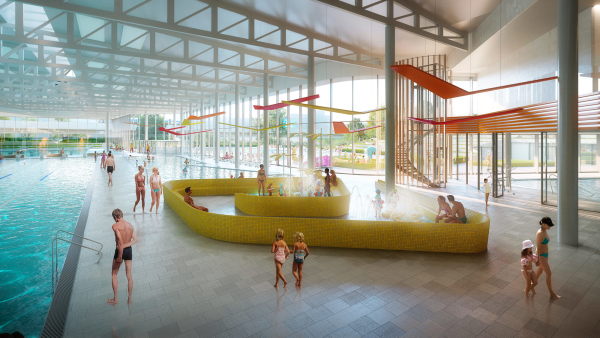 Auer Weber planen Schwimmbad in Lille