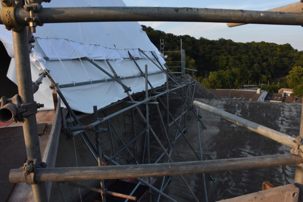 Baustellenbesuch bei Bhms Wallfahrtsdom in Neviges