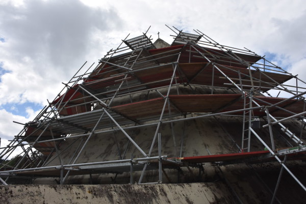 Baustellenbesuch bei Bhms Wallfahrtsdom in Neviges