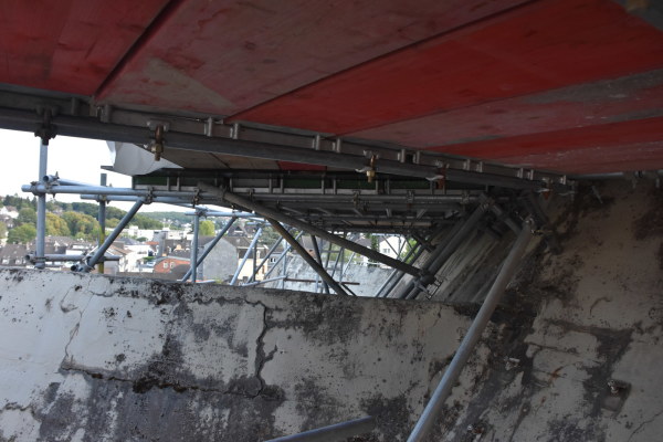 Baustellenbesuch bei Bhms Wallfahrtsdom in Neviges