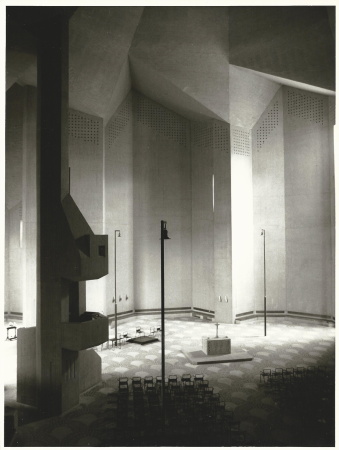 Baustellenbesuch bei Bhms Wallfahrtsdom in Neviges