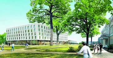 Baubeginn fr Kongresshotel in Darmstadt
