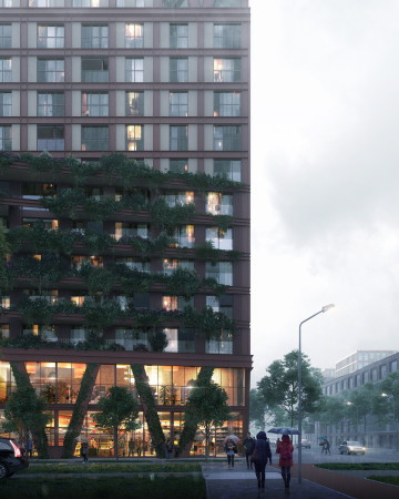 LEVS architecten planen Wohnturm in Den Haag
