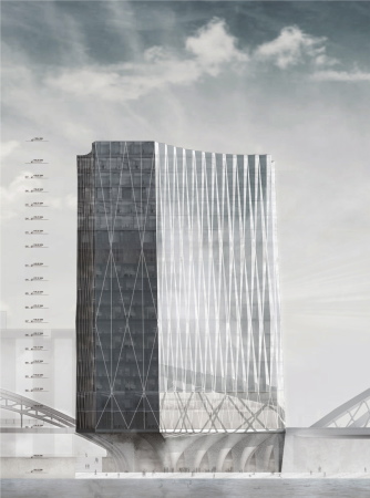 Ein 2. Preis: Entwurf von KSP Jrgen Engel Architekten (Frankfurt am Main)