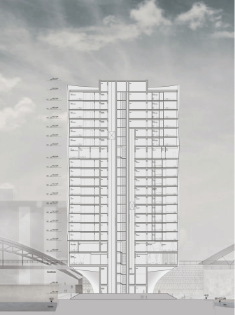 Ein 2. Preis: Entwurf von KSP Jrgen Engel Architekten (Frankfurt am Main)