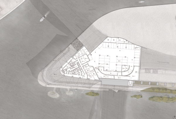 Ein 2. Preis: Entwurf von KSP J�rgen Engel Architekten (Frankfurt am Main) � 2. Untergeschoss