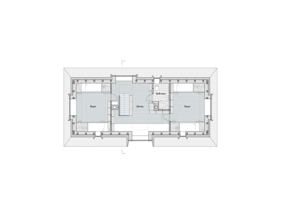 Grundriss des Obergeschosses nach dem Umbau