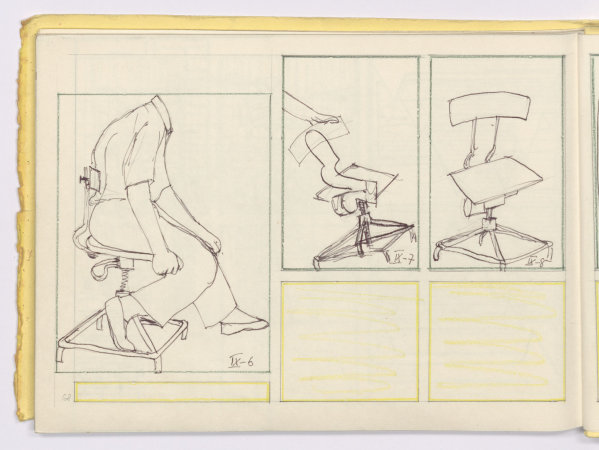 Hannes Meyer, Skizze in einem Dummy fr ein Bauhausbuch, n. D., zwischen 1949 und 1954