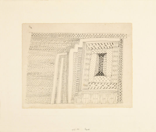 Paul Klee, Teppich, 1927, 48, Stift auf Papier auf Karton, Hans Snoeck Privatsammlung, New York
