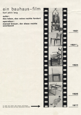Marcel Breuer, ein bauhaus-film. fnf jahre lang, 1926, Aus: Bauhaus, vol. 1, 1926, Offsetdruck