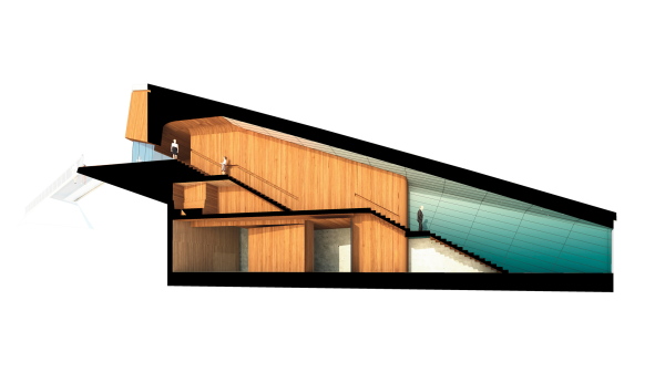 Unterwasserrestaurant von Sn�hetta in Norwegen