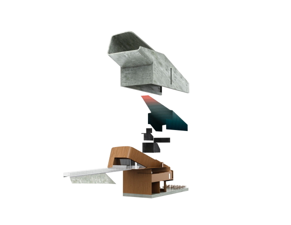 Unterwasserrestaurant von Sn�hetta in Norwegen