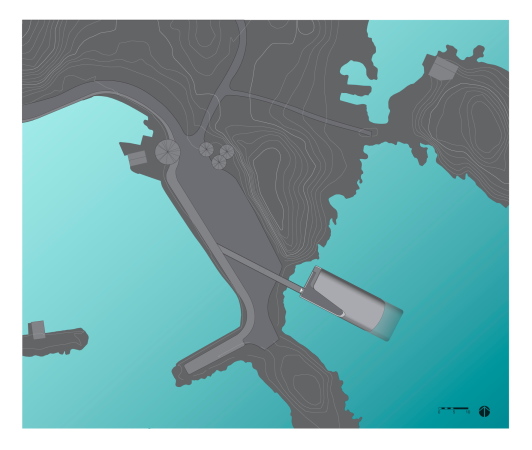 Unterwasserrestaurant von Sn�hetta in Norwegen