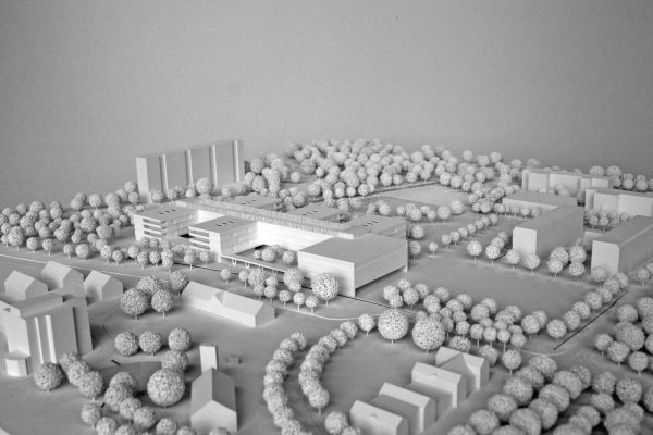 ein 3. Preis: Ackermann + Raff mit Planstatt Landschaftsarchitektur Johann Senner, Modellfoto Nordwest