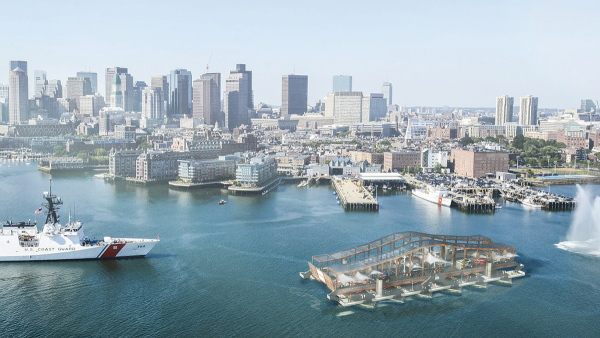 MIPIM Future Projects Award Jeu d'Esprit Winner: Floating Bridge in Boston, USA von Paul Lukez Architecture