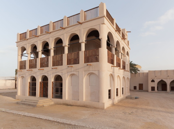 Der alte Herrscherpalast ist das Hauptexponat des Nationalmuseums von Katar in Doha.