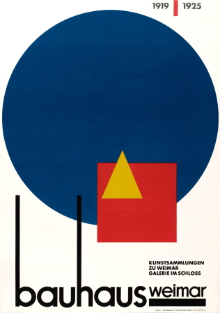 Ausstellungsplakat der Kunstsammlungen Weimar, Entwurf: Liebig, 1968/1975