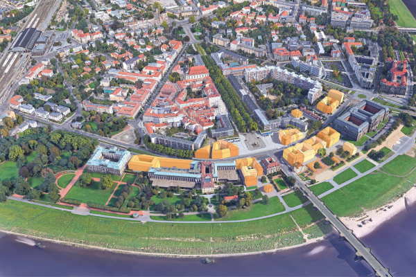 1. Preis: Bernd Albers Gesellschaft von Architekten, Blick vom Neustdter Markt