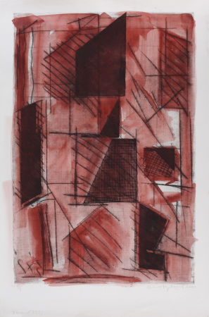 Oleg Kudryashov, Untitled, 2000. Kaldnadelradierung, Wasserfarbe auf Papier, 107 x 72 cm