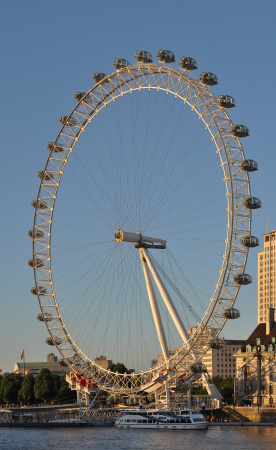 Das London Eye, auch als Millenium Wheel bekannt, ist das hchste Riesenrad Europas.