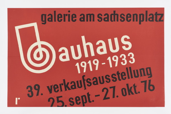 Hajo Rose (Gestaltung), Plakat Bauhaus 19191933, Leipzig, 1976