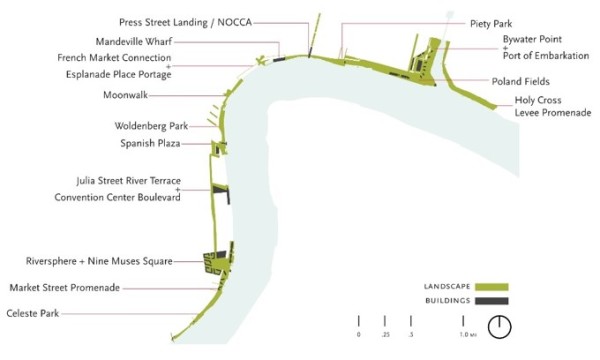 Parkgestaltung in New Orleans von Hargreaves Associates