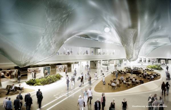 Marktplatz im Terminal 3, oberer Bereich