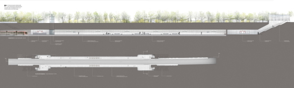 3. Preis: ARGE blauraum Architekten mit Gottlieb Paludan Architects, Haltestelle Stoltenstrae