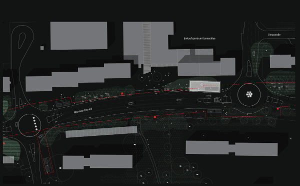 2. Preis: LIN Architekten Urbanisten, Haltestelle Dannerallee