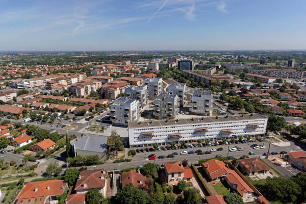 bersicht der Neubausiedlung Square Mamat nach der Realisierung von Bauabschnitt 1 ...