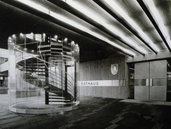 Eingang, 1973, Foto: Hans Eick / Stadtarchiv Greven