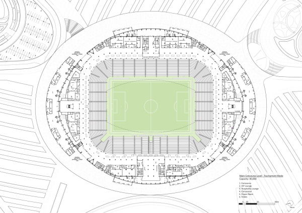 Stadion in Katar von Zaha Hadid Architects