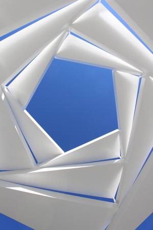 Die dreidimensionale Dachkonstruktion soll an Blumenkelche erinnern.