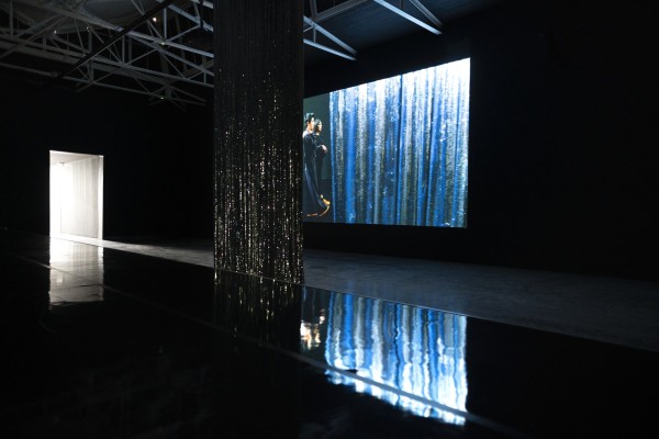 Eine Video-Installation, die eine soghafte Krperlichkeit entfaltet: Pauline Boudry und Renate Lorenz mit Moving Backwards im Schweizer Pavillon.