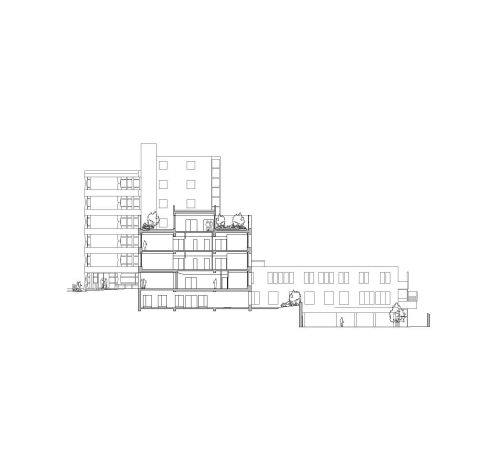 Hospitalanbau von Atelier Martel bei Paris