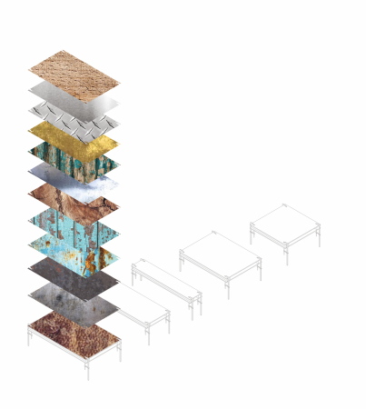 umschichten, Tische und Sthle, Entwurf fr Signature Architecture des Festivals Architektur Radikal, 2019