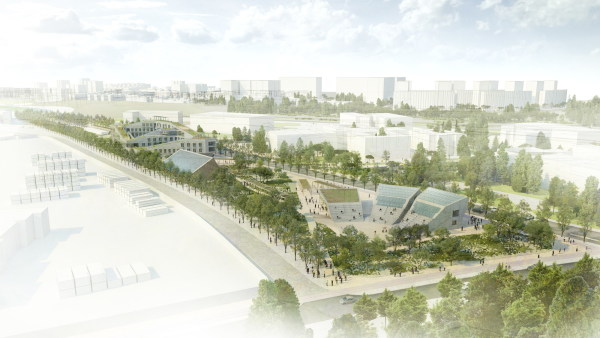 Madrid: Campus for Living Cities, nachhaltiger Forschungscampus mit Amphitheater