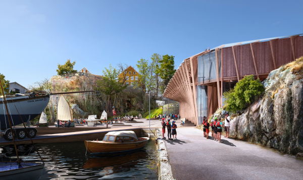Im Odderya Museumshavn ankern historische Holzboote, das neue Museum soll ihren Geschichten einen Raum geben.
