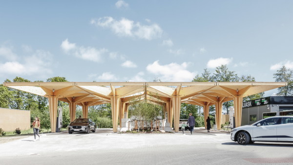 Ladestation fr Elektroautos in Dnemark