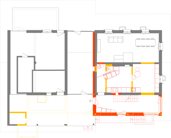 Umgestaltung eines Wohnhauses im Aargau von Andreas Pizza