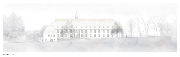 2. Preis: Brckner + Brckner Architekten (Wrzburg), Ansicht von Westen