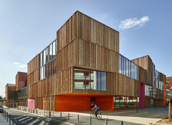 Simone Veilss Group of Schools, Colombes, Frankreich, 2015, Architektur: Dominique Coulon + Associs, Paris