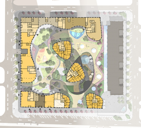 Grundriss oberes Erdgeschoss