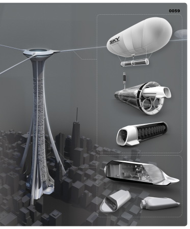 Lobende Erwhnung: Connection One: Skyscrapers Network von Thomas Gssler