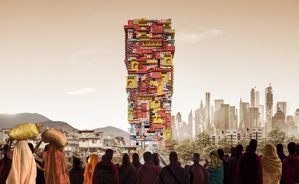 Lobende Erwhnung: Library Of Caste Skyscraper von Zheng Tianshu, Sun Xingcan, Li Zhipeng , Ma Xinya