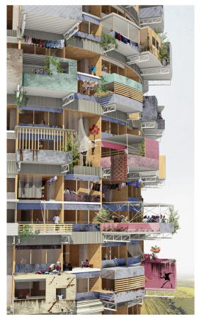 Lobende Erwhnung: Borderland Skyscraper von Muhammed Aydem, Burak Arifoglu, Omer Faruk Demir