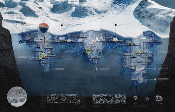 Lobende Erwhnung: Ice Dam Skyscraper von Jae Min Jo, Geonuk Yun, Kyungjun Park, Hobin Bae, Jiyeon Kim, Weonkyung Cho, Ganghui Lee