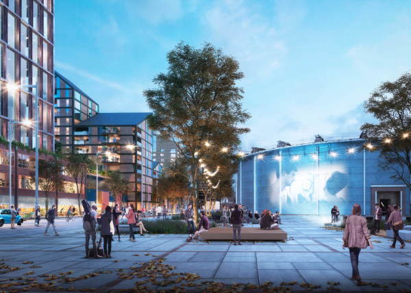 Die Stadt Rotterdam hat von Delva Landscape Architects + Urbanism inzwischen Visualisierungen des umliegenden Hafenareals M4H erstellen lassen...