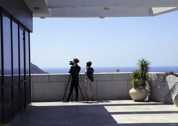 Filmarbeiten in Haifa, Israel, Foto: Riccarda Cappeller