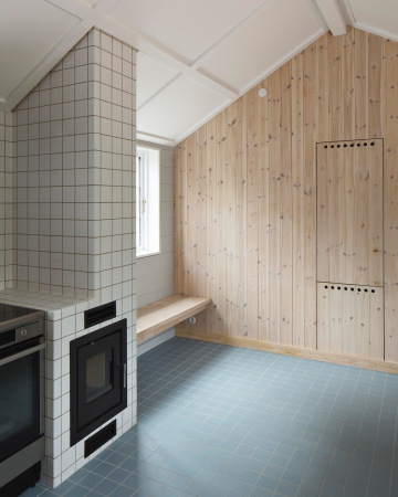 Sanierung einer Holzh�tte von Johansen Skovsted Arkitekter